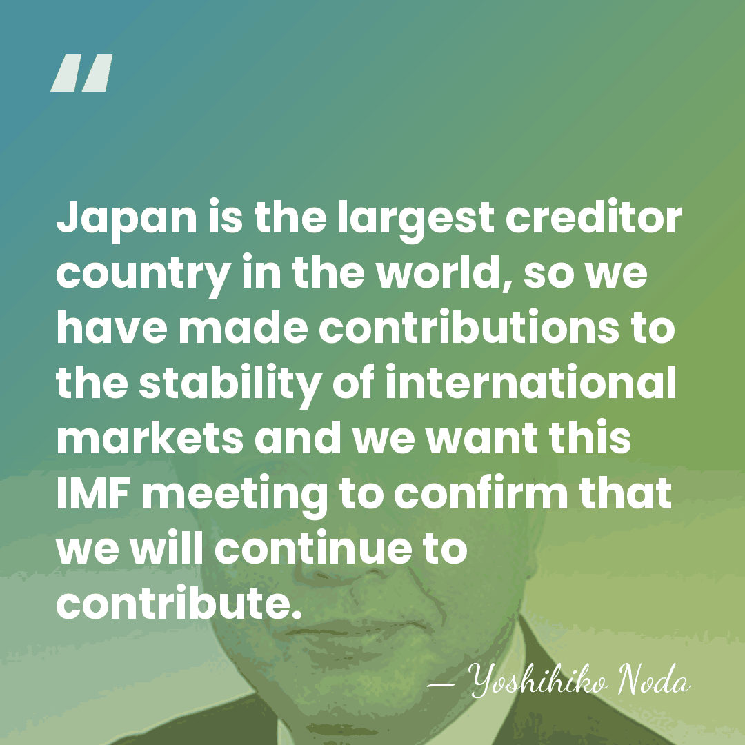 Japan is the largest creditor country in the world, so we have&hellip; - Yoshihiko Noda