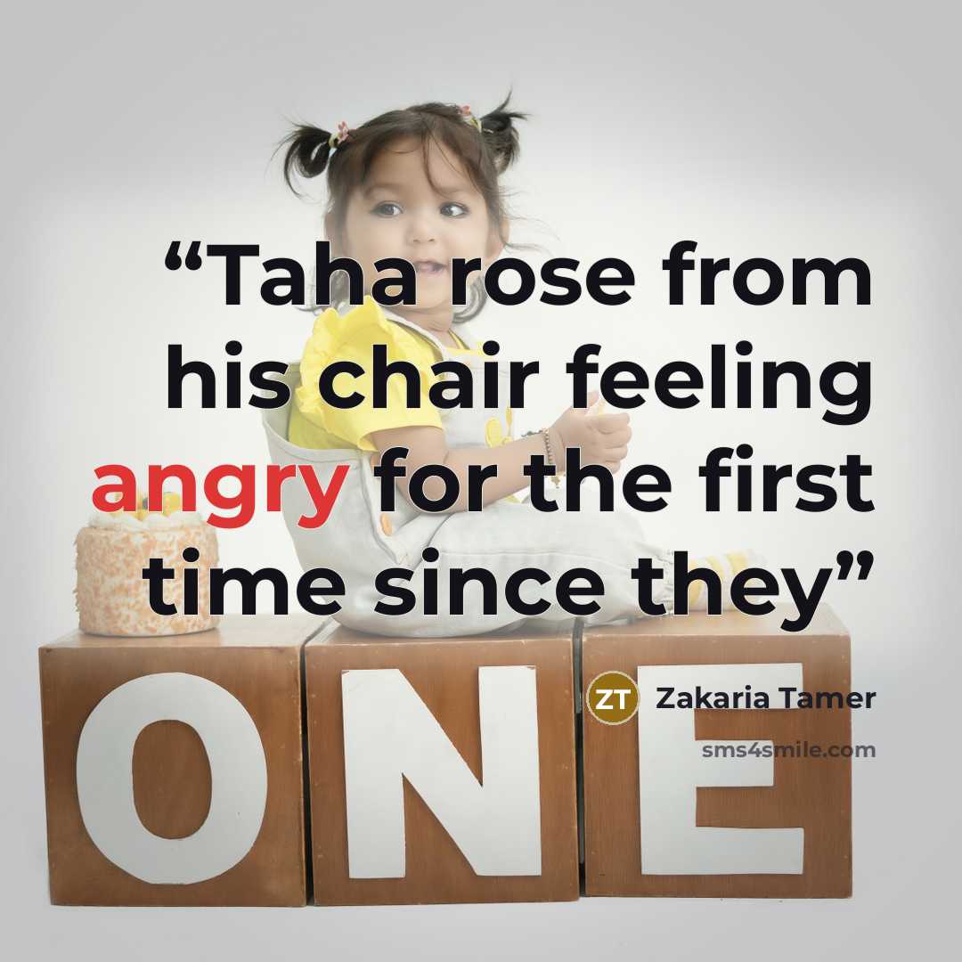 “Taha rose from his chair feeling angry for the first time since they” quote by Zakaria Tamer