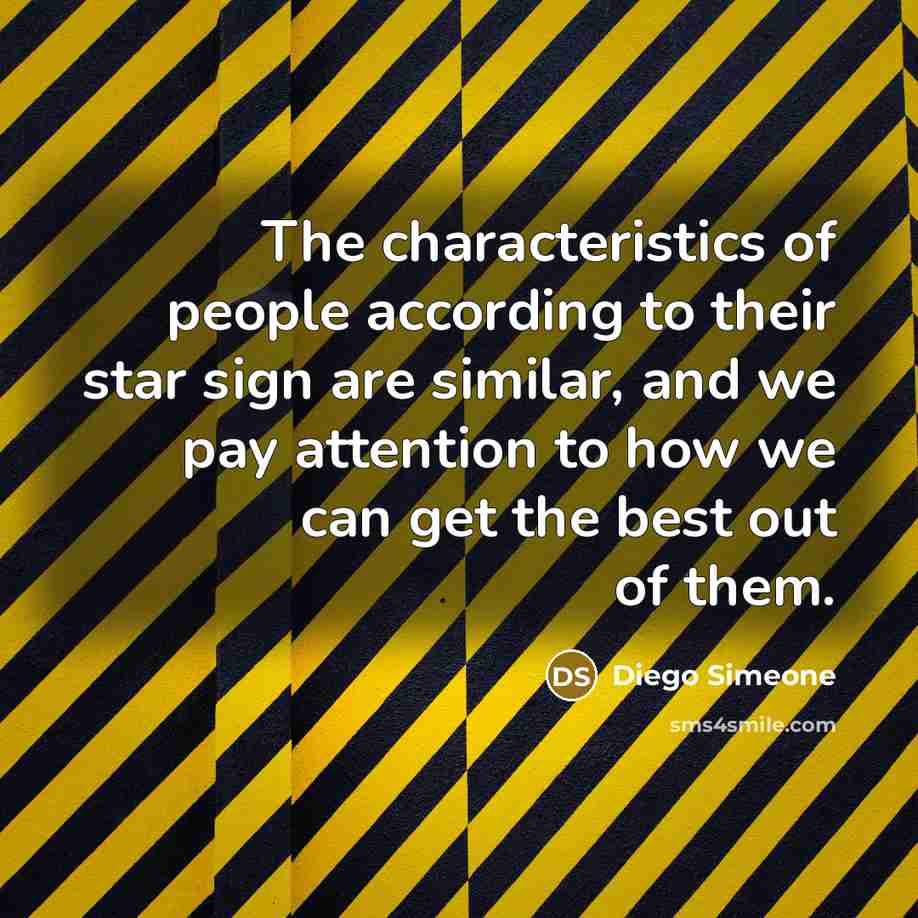 “The characteristics of people according to their star sign are…” quote by Diego Simeone