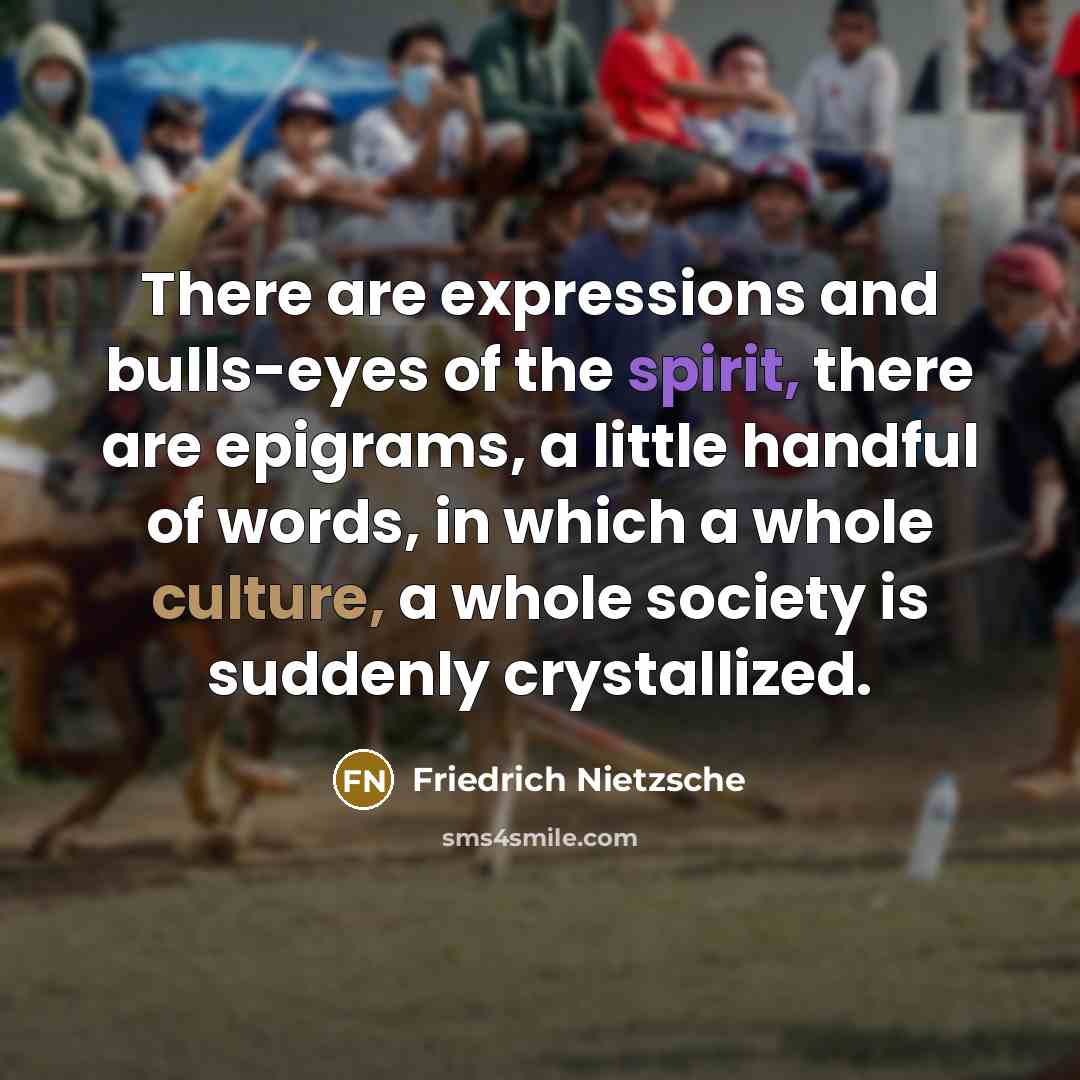 “There are expressions and bulls-eyes of the spirit, there are…” quote by Friedrich Nietzsche