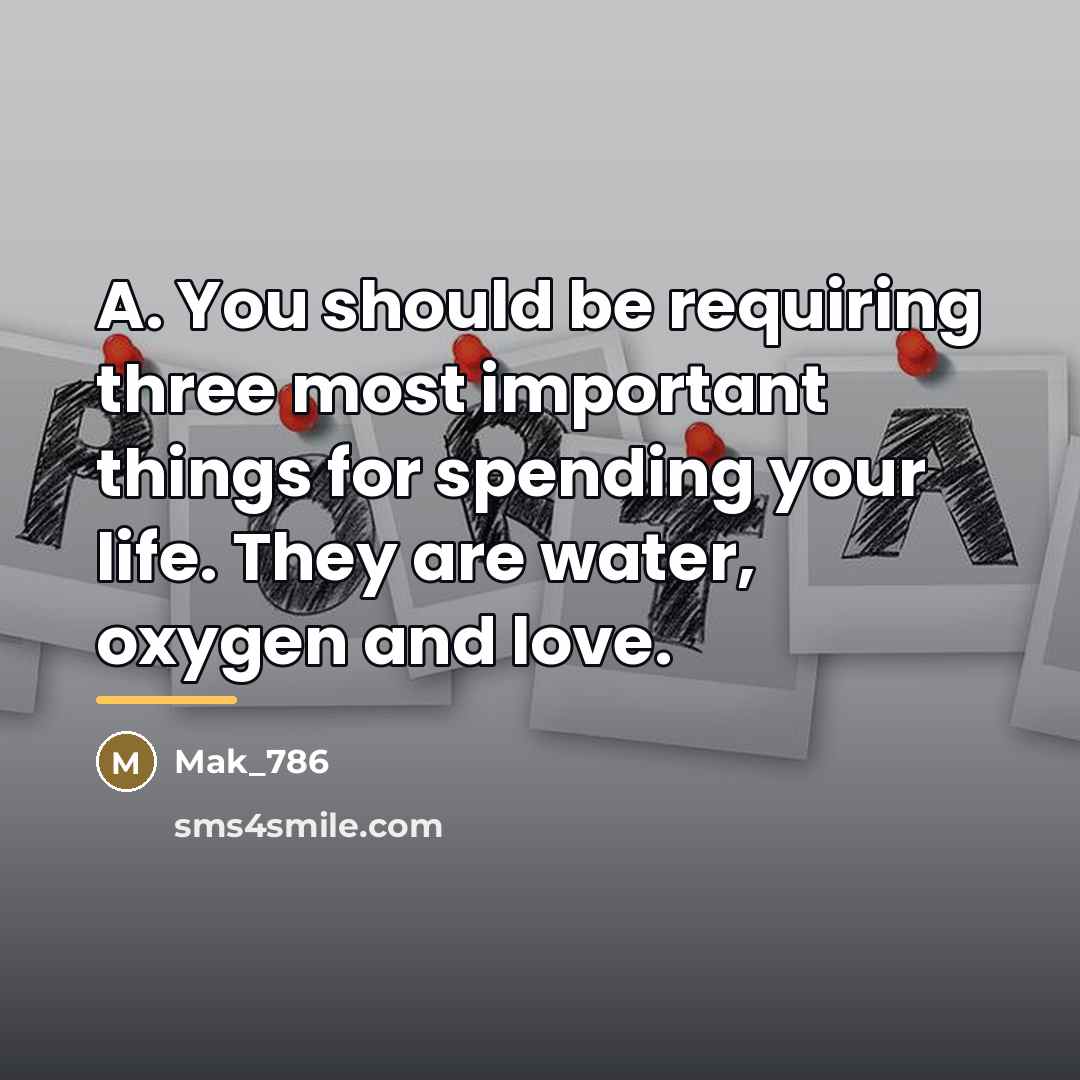 “A. You should be requiring three most important things for…” quote by Mak_786