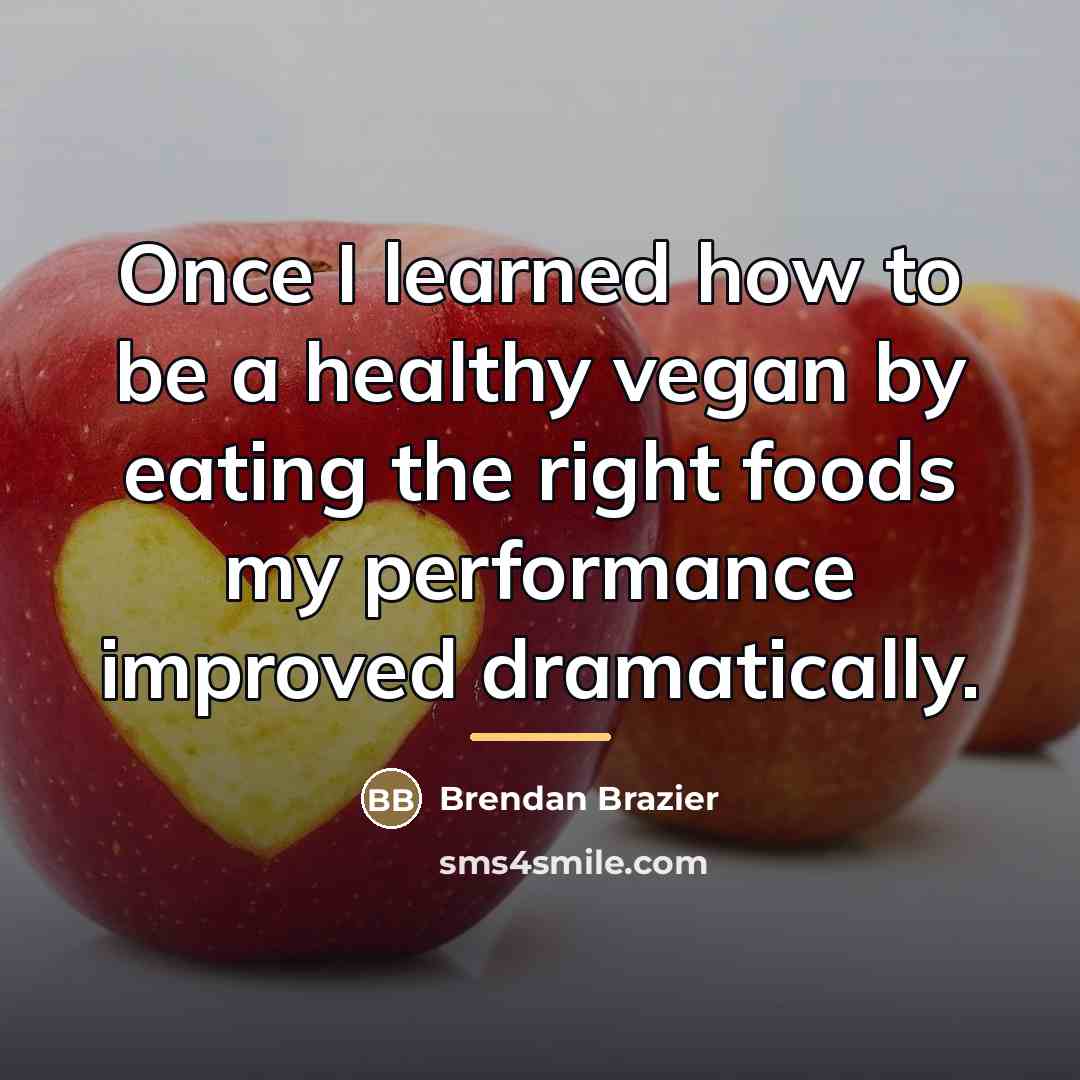“Once I learned how to be a healthy vegan by…” quote by Brendan Brazier