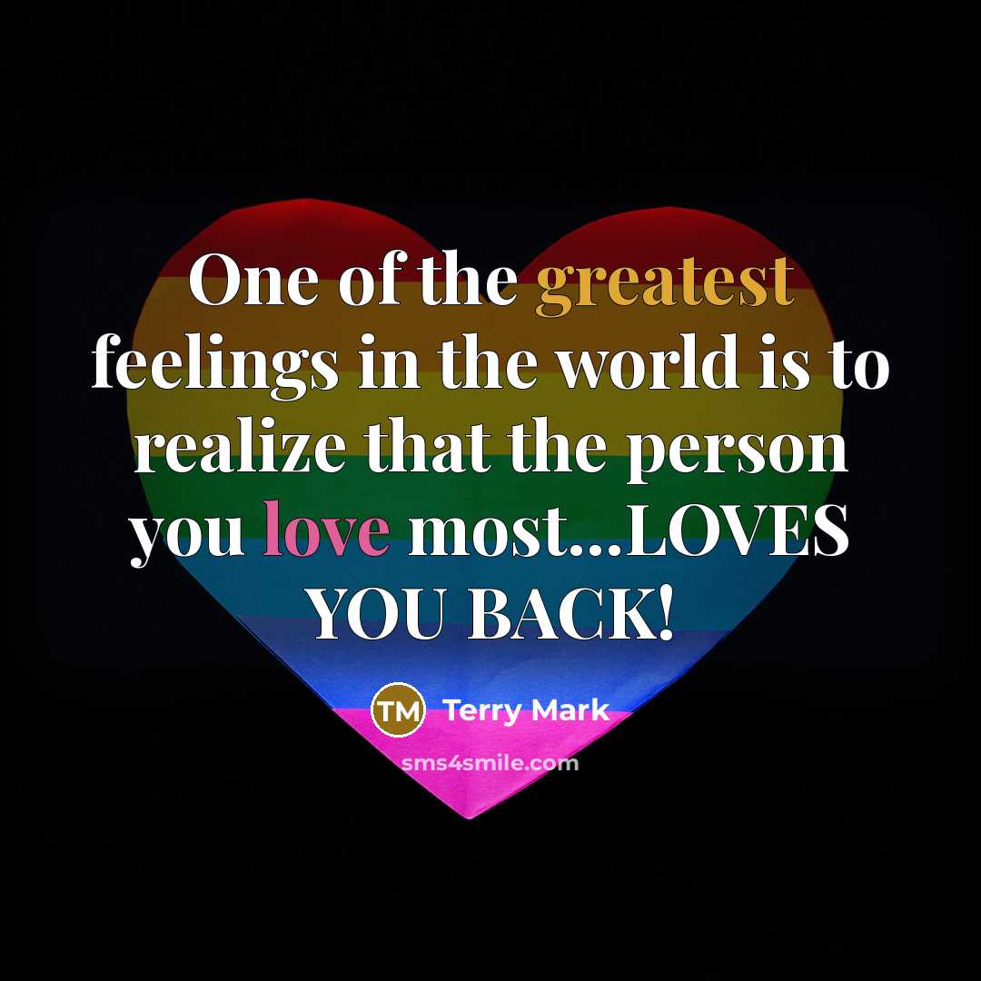 “One of the greatest feelings in the world is to…” quote by Terry Mark