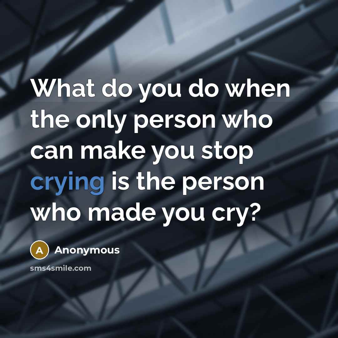 “What do you do when the only person who can…” quote by Anonymous
