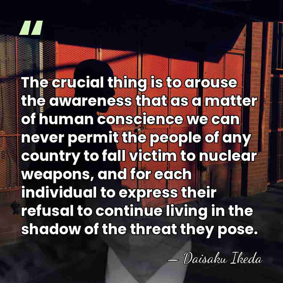 The crucial thing is to arouse the awareness that as a matter&hellip; - Daisaku Ikeda
