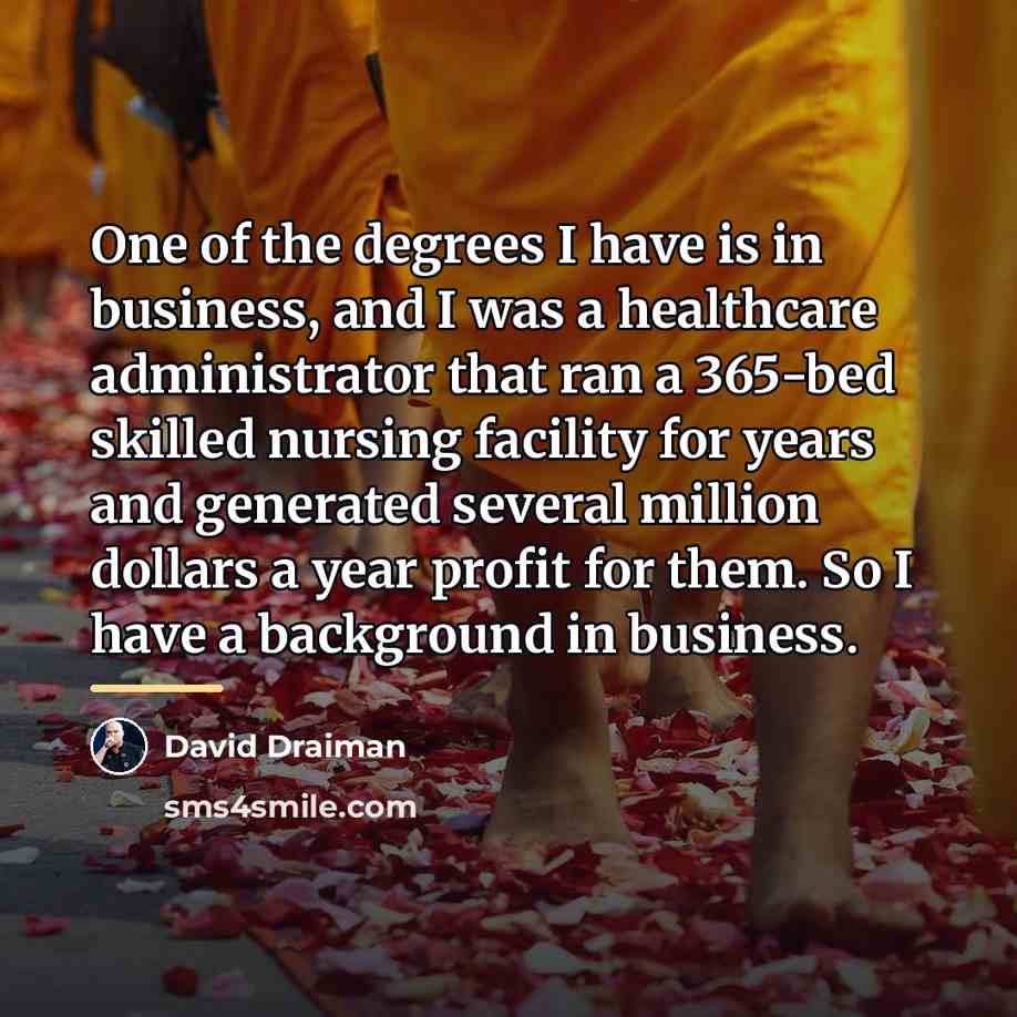 “One of the degrees I have is in business, and…” quote by David Draiman