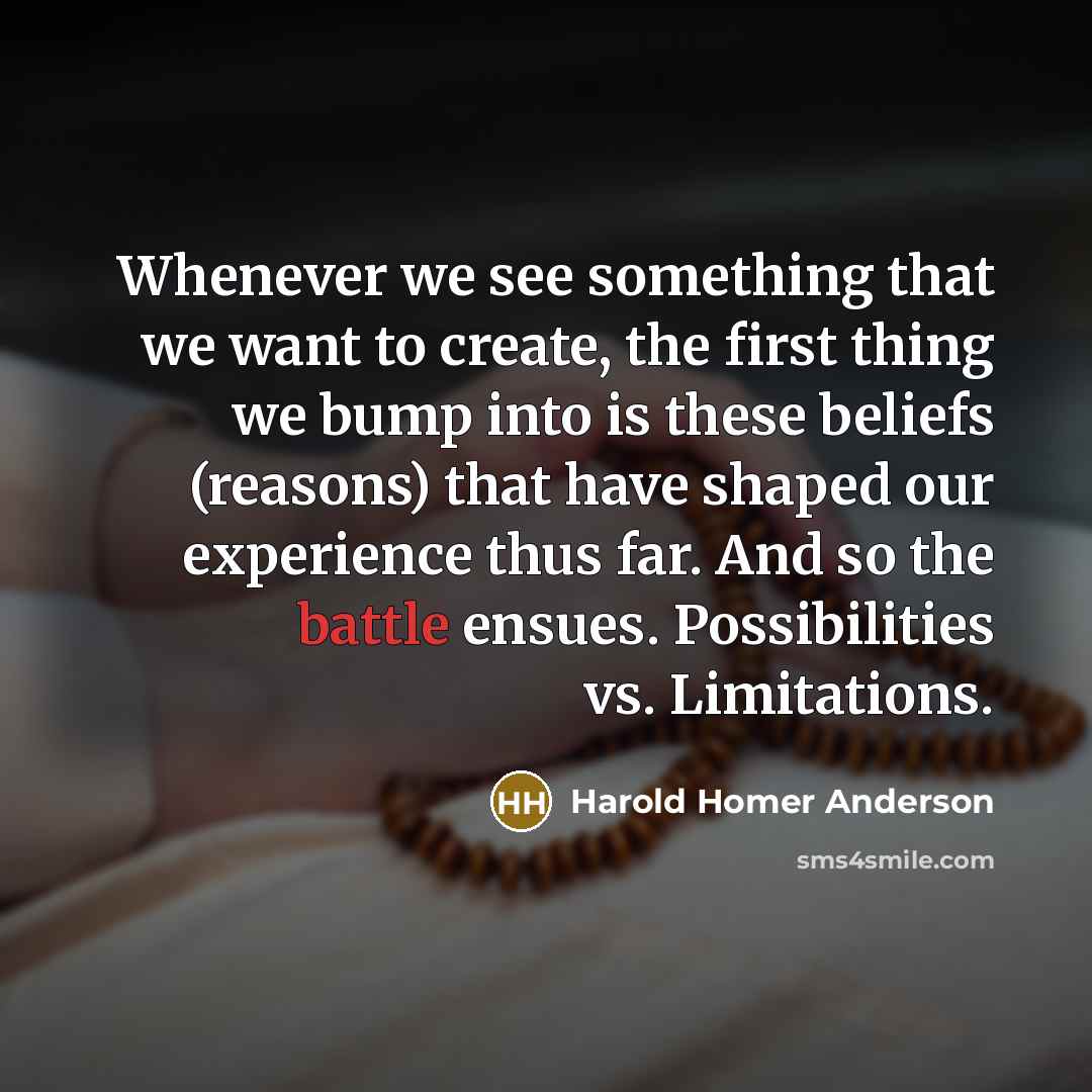 “Whenever we see something that we want to create, the…” quote by Harold Homer Anderson