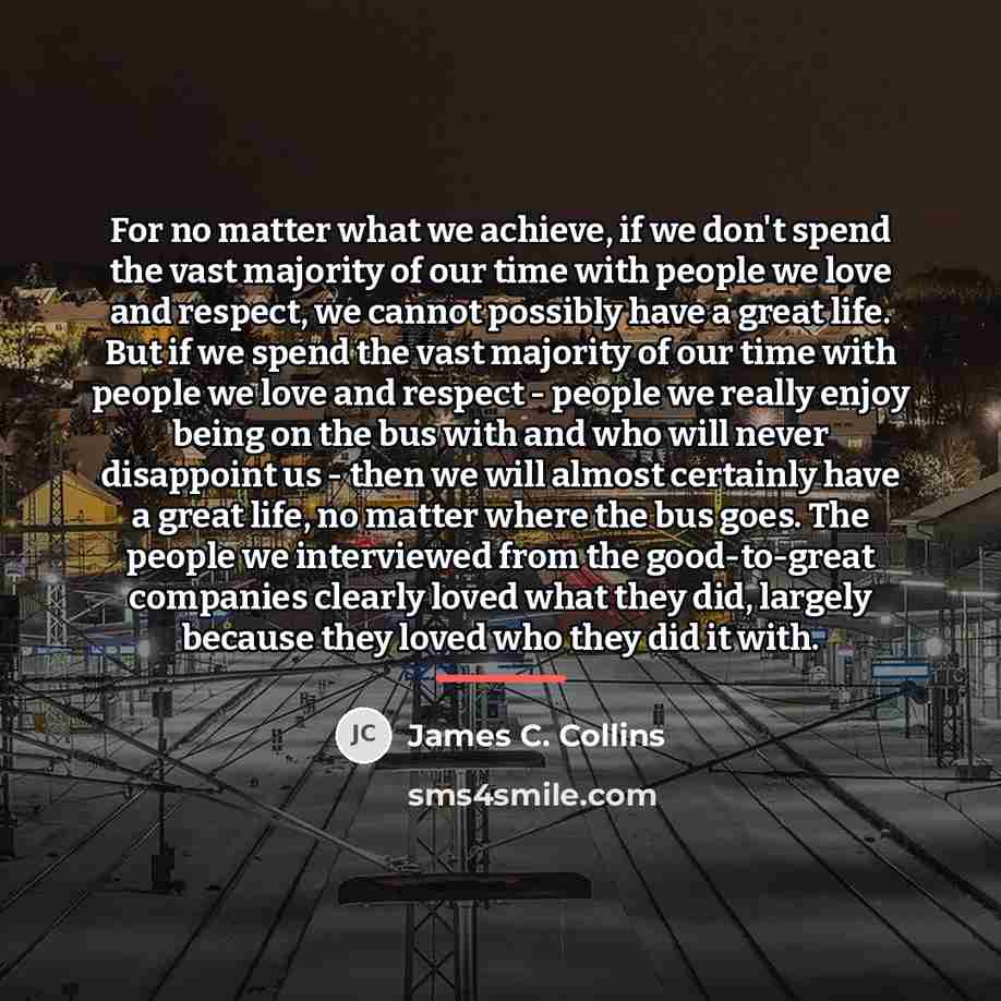 “For no matter what we achieve, if we don't spend…” quote by James C. Collins
