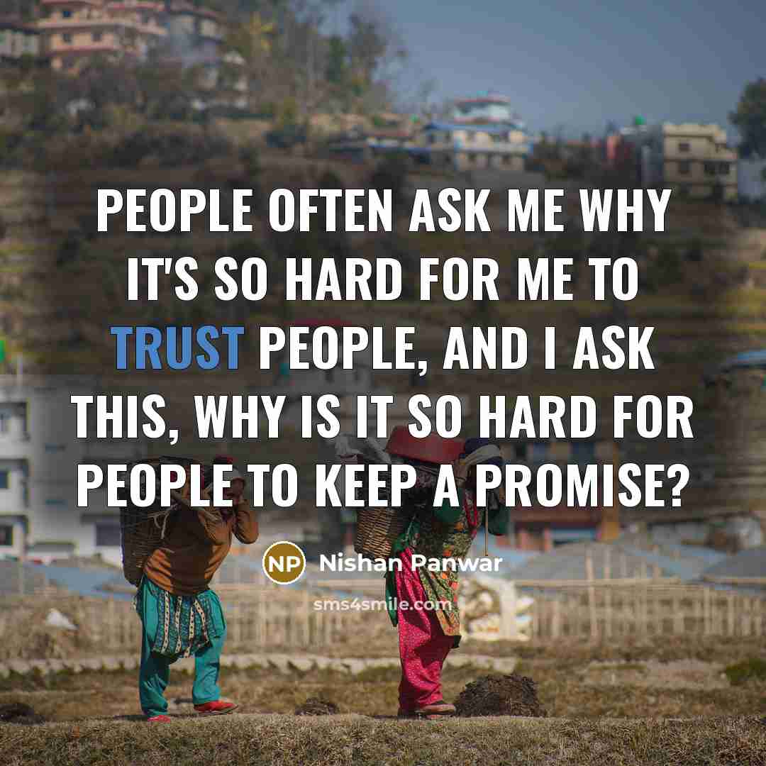 “People often ask me why it's so hard for me…” quote by Nishan Panwar