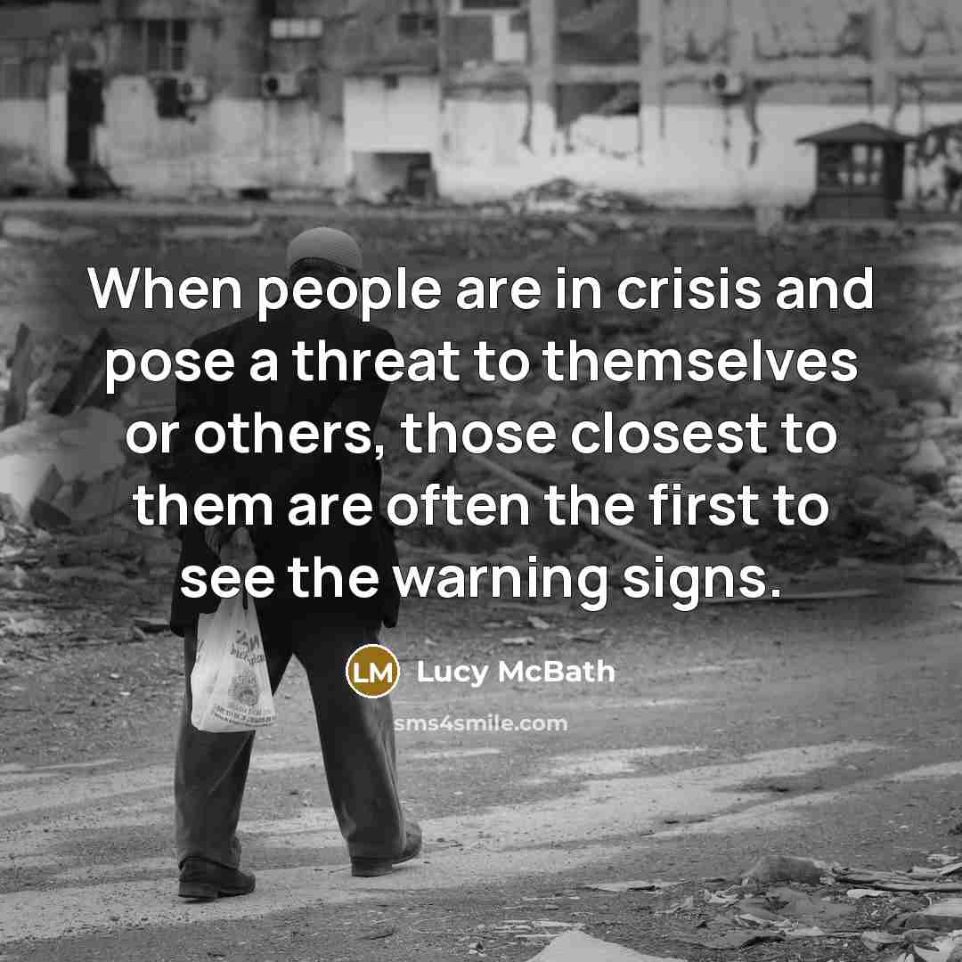 “When people are in crisis and pose a threat to…” quote by Lucy McBath