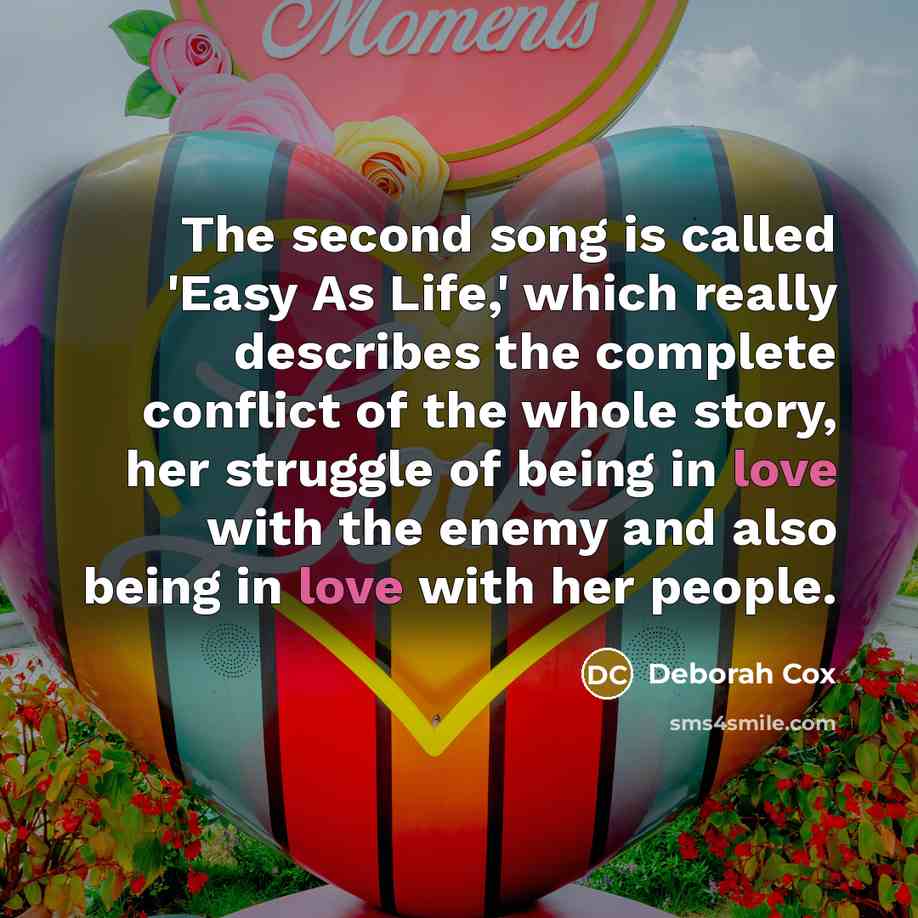 “The second song is called 'Easy As Life,' which really…” quote by Deborah Cox