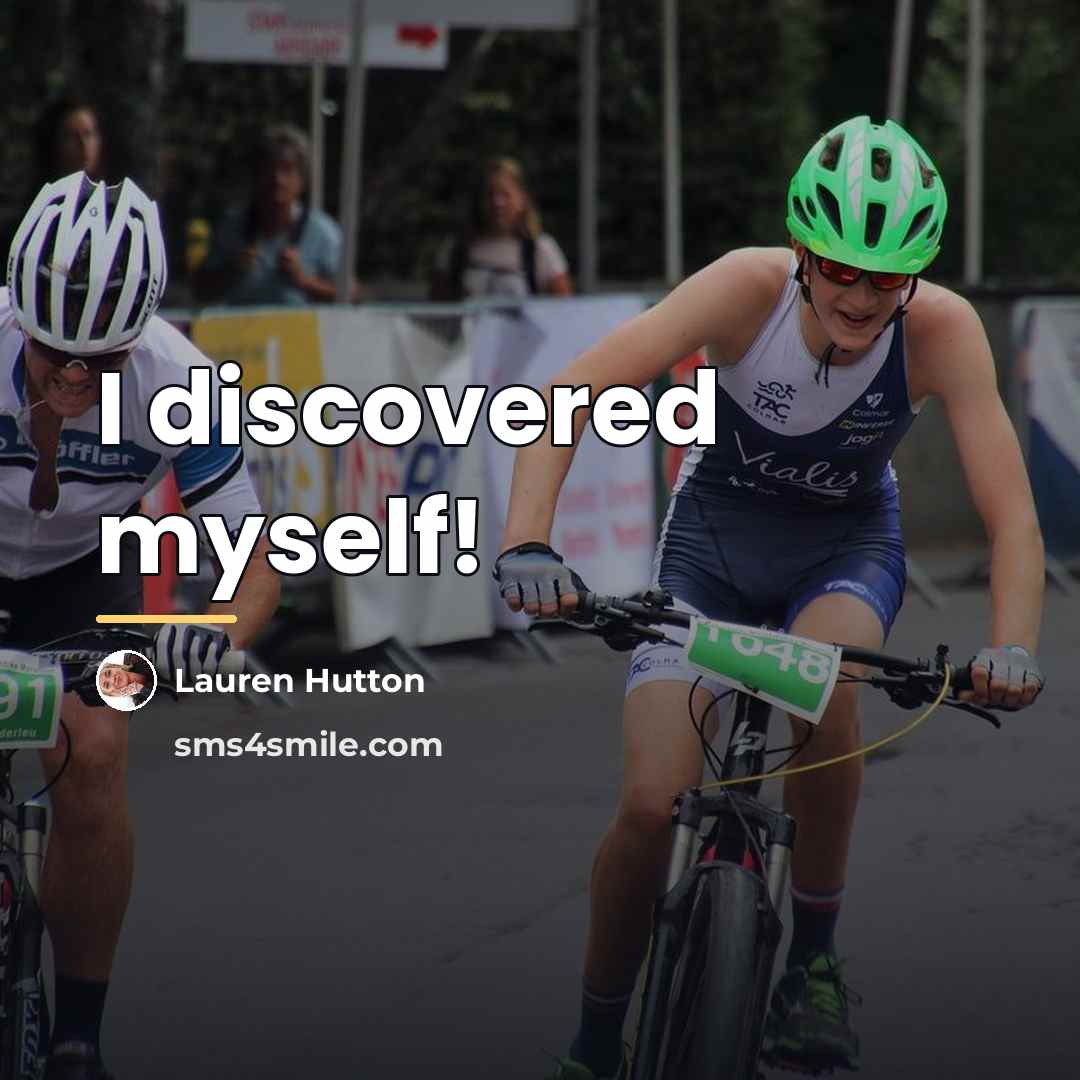 “I discovered myself!…” quote by Lauren Hutton
