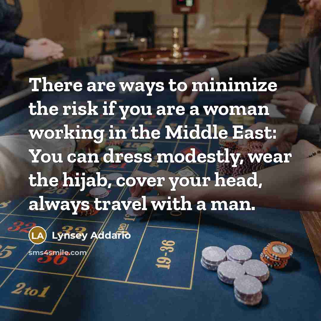 “There are ways to minimize the risk if you are…” quote by Lynsey Addario