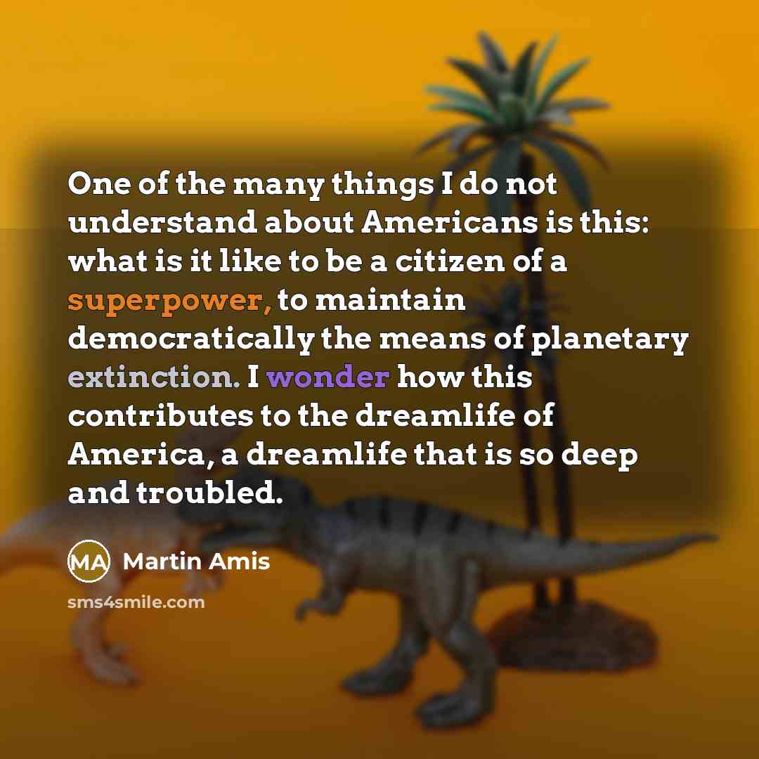 “One of the many things I do not understand about…” quote by Martin Amis