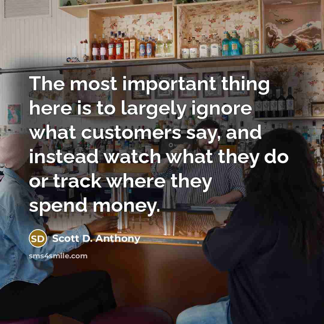 “The most important thing here is to largely ignore what…” quote by Scott D. Anthony