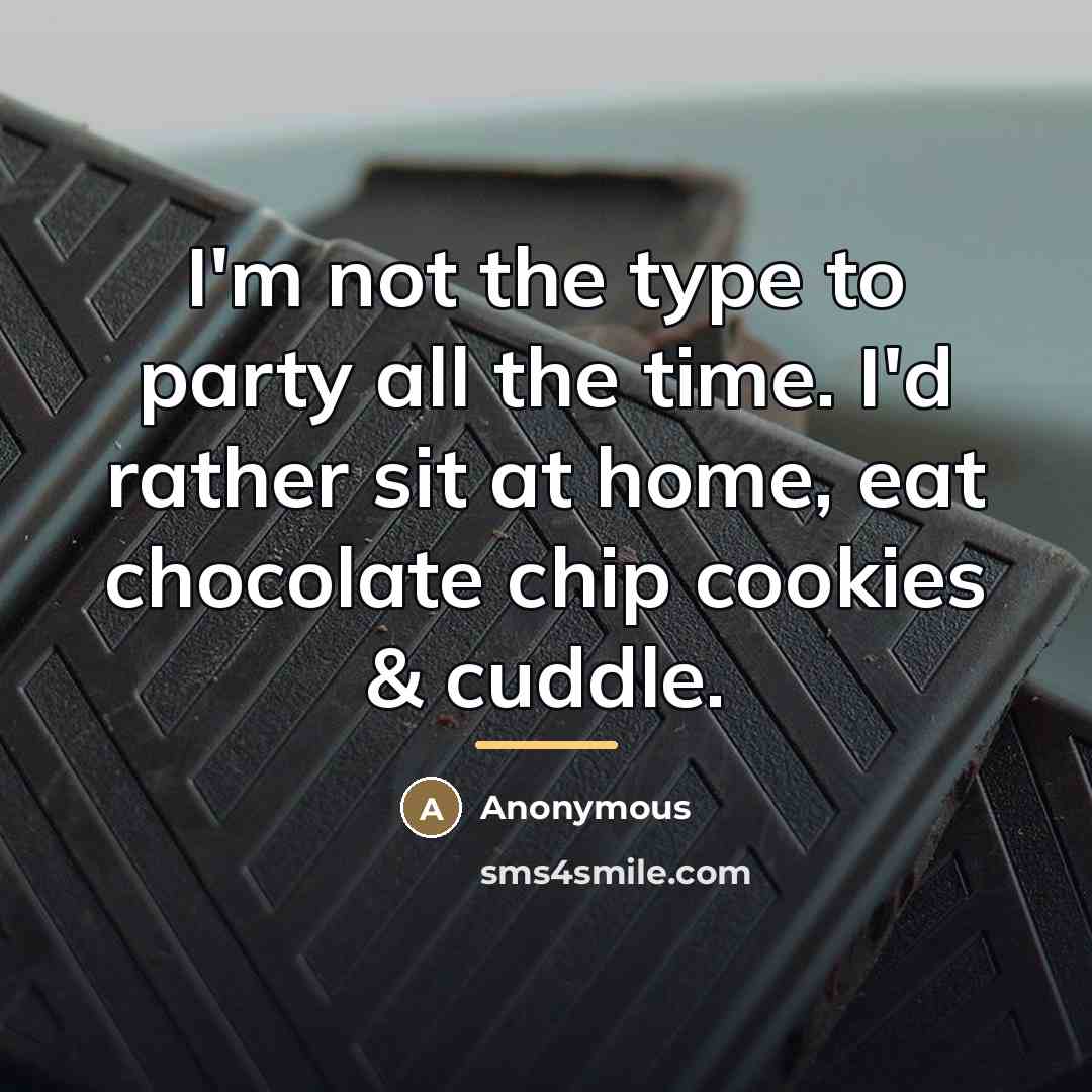 “I'm not the type to party all the time. I'd…” quote by Anonymous