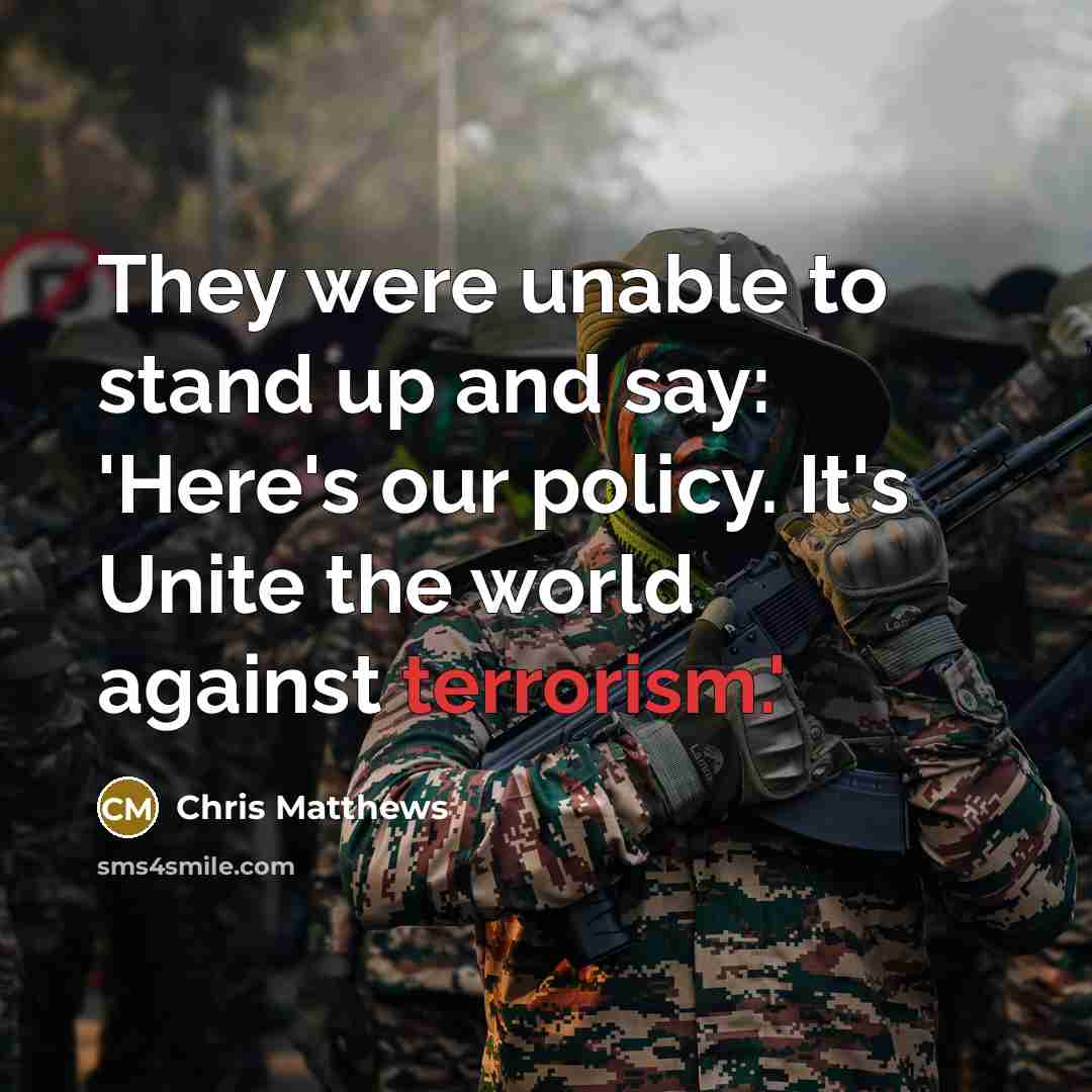 “They were unable to stand up and say: 'Here's our…” quote by Chris Matthews