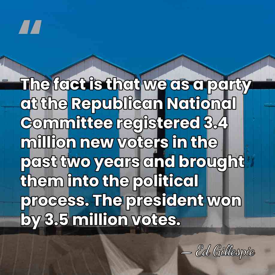 The fact is that we as a party at the Republican National&hellip; - Ed Gillespie