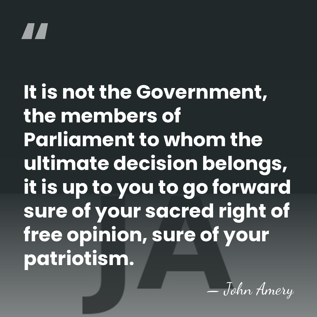 It is not the Government, the members of Parliament to whom the&hellip; - John Amery