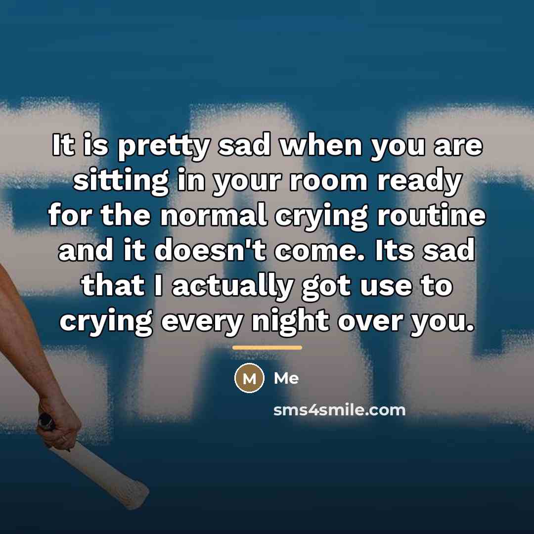 “It is pretty sad when you are sitting in your…” quote by Me