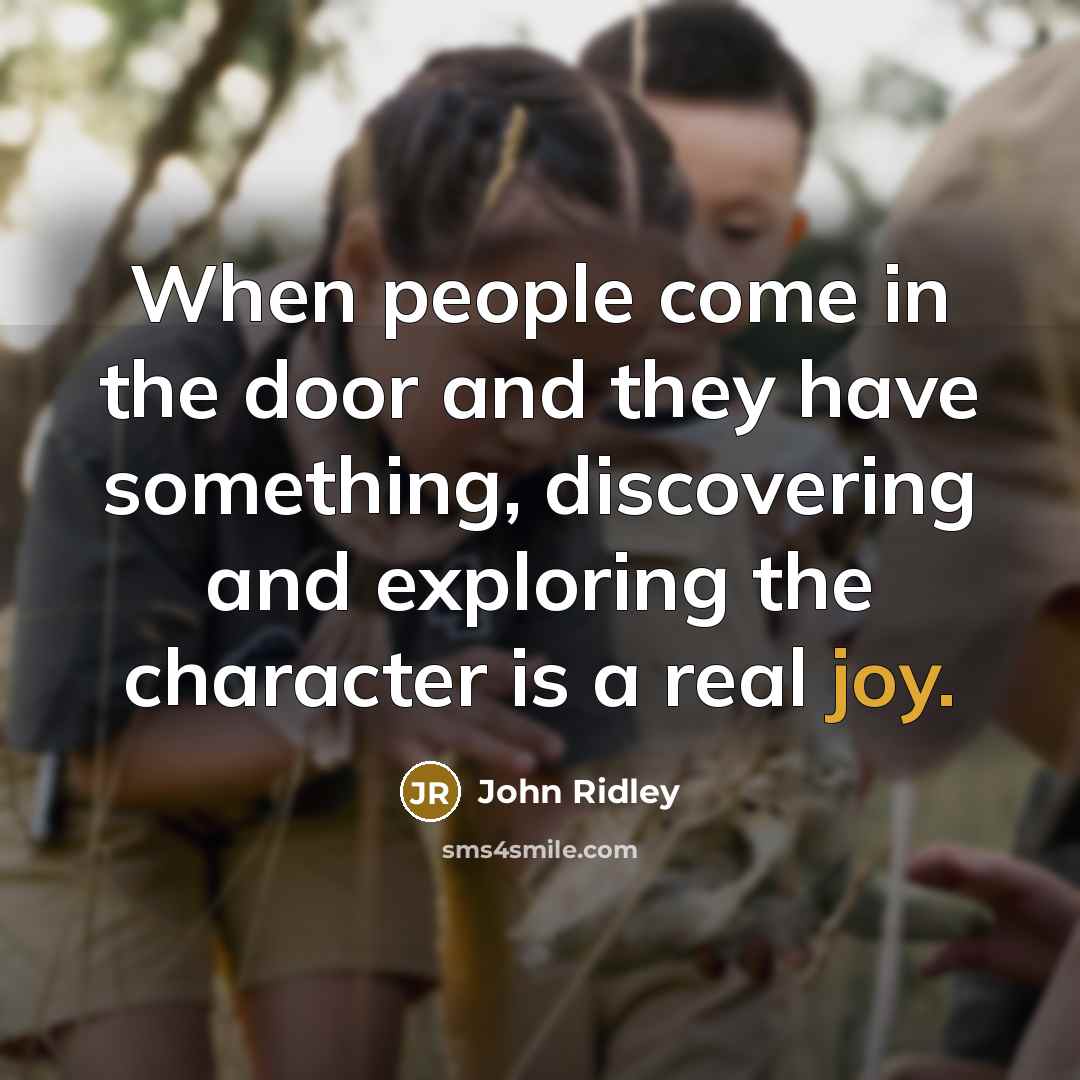 “When people come in the door and they have something,…” quote by John Ridley