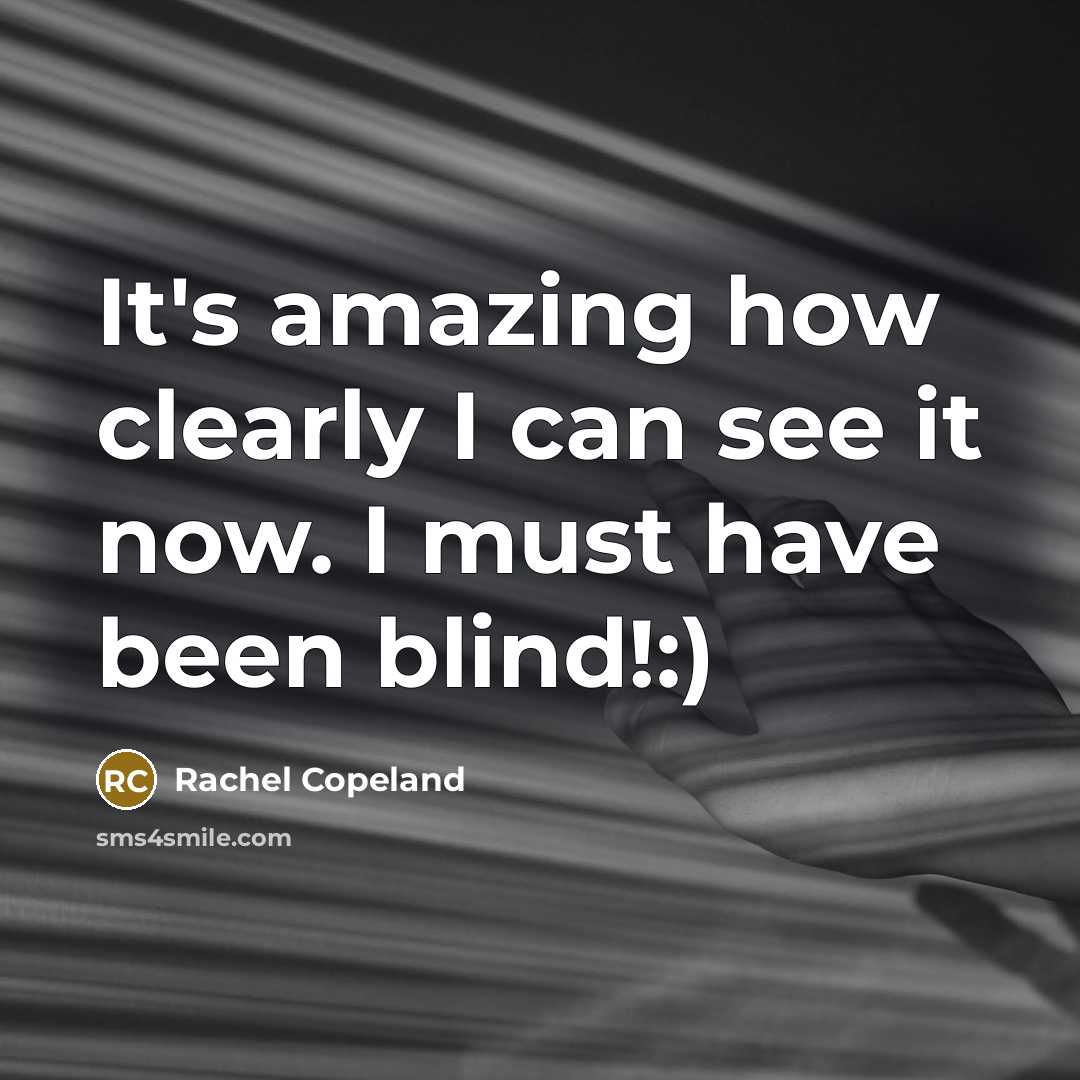 “It's amazing how clearly I can see it now. I…” quote by Rachel Copeland