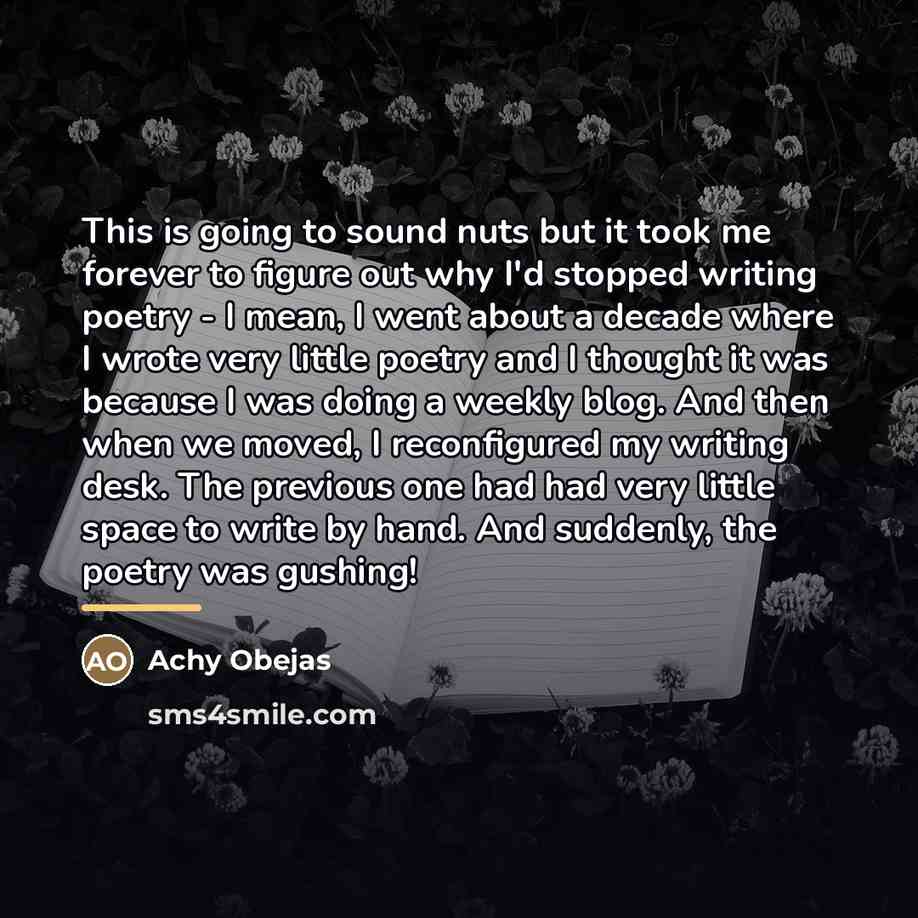“This is going to sound nuts but it took me…” quote by Achy Obejas