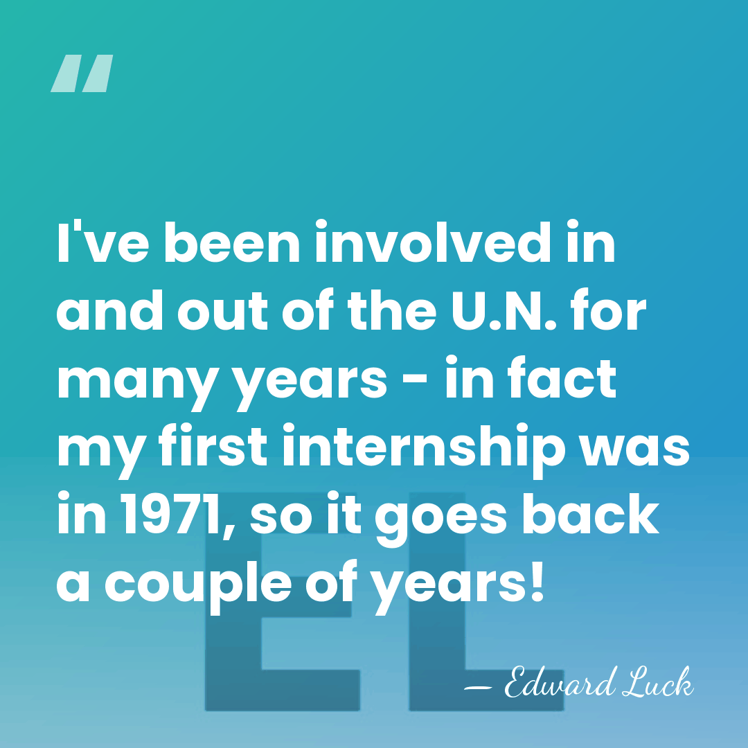 I've been involved in and out of the U.N. for many years&hellip; - Edward Luck