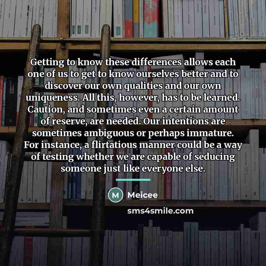 “Getting to know these differences allows each one of us…” quote by Meicee