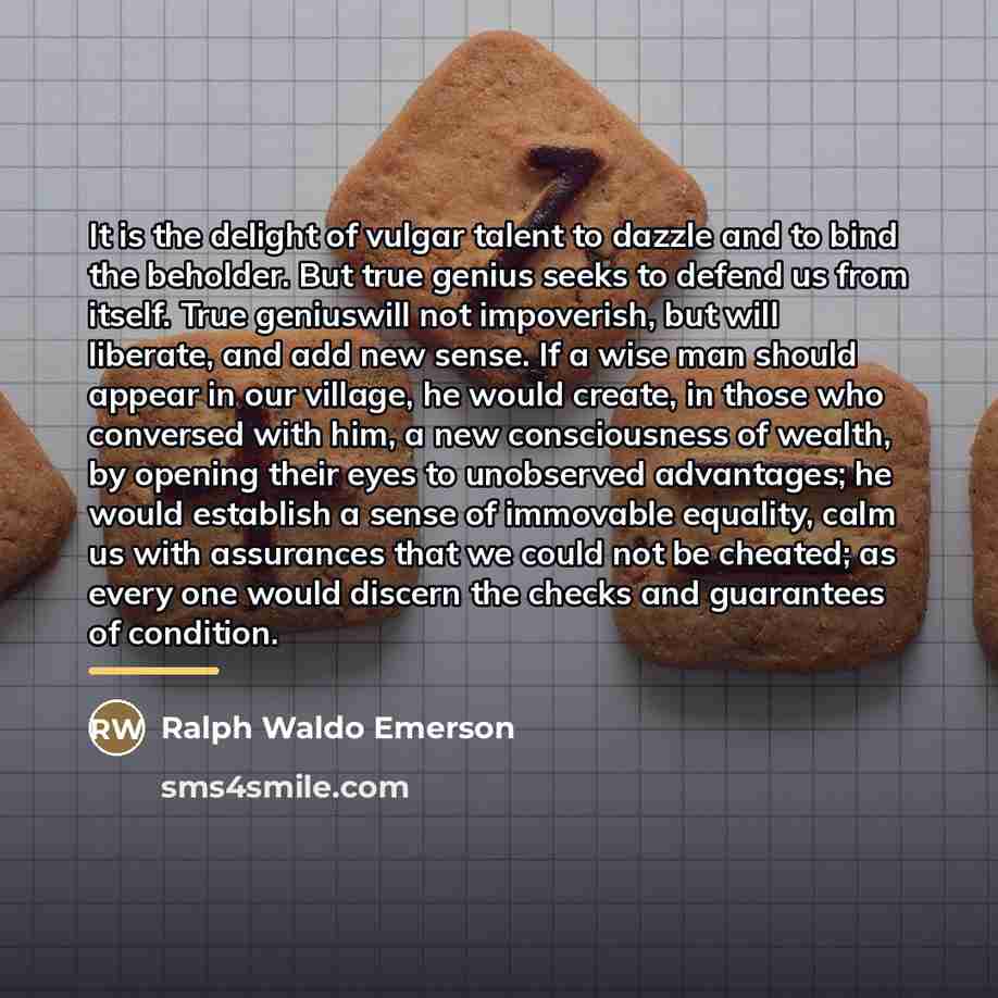 “It is the delight of vulgar talent to dazzle and…” quote by Ralph Waldo Emerson