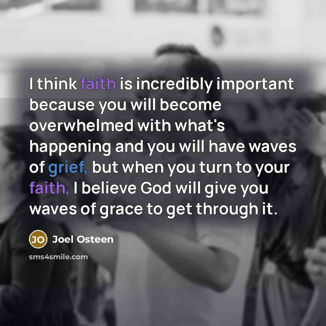 “I think faith is incredibly important because you will become…” quote by Joel Osteen