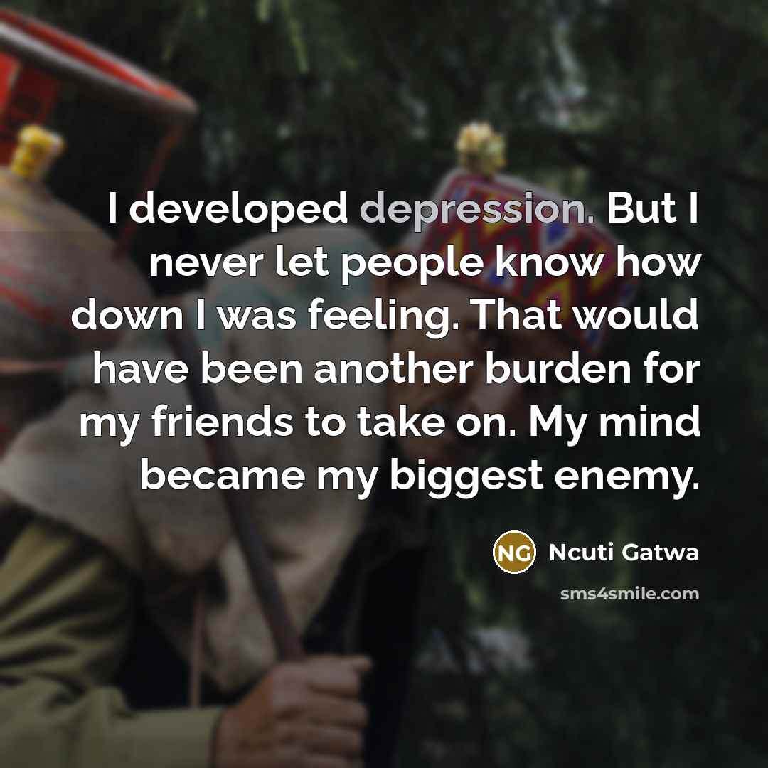 “I developed depression. But I never let people know how…” quote by Ncuti Gatwa
