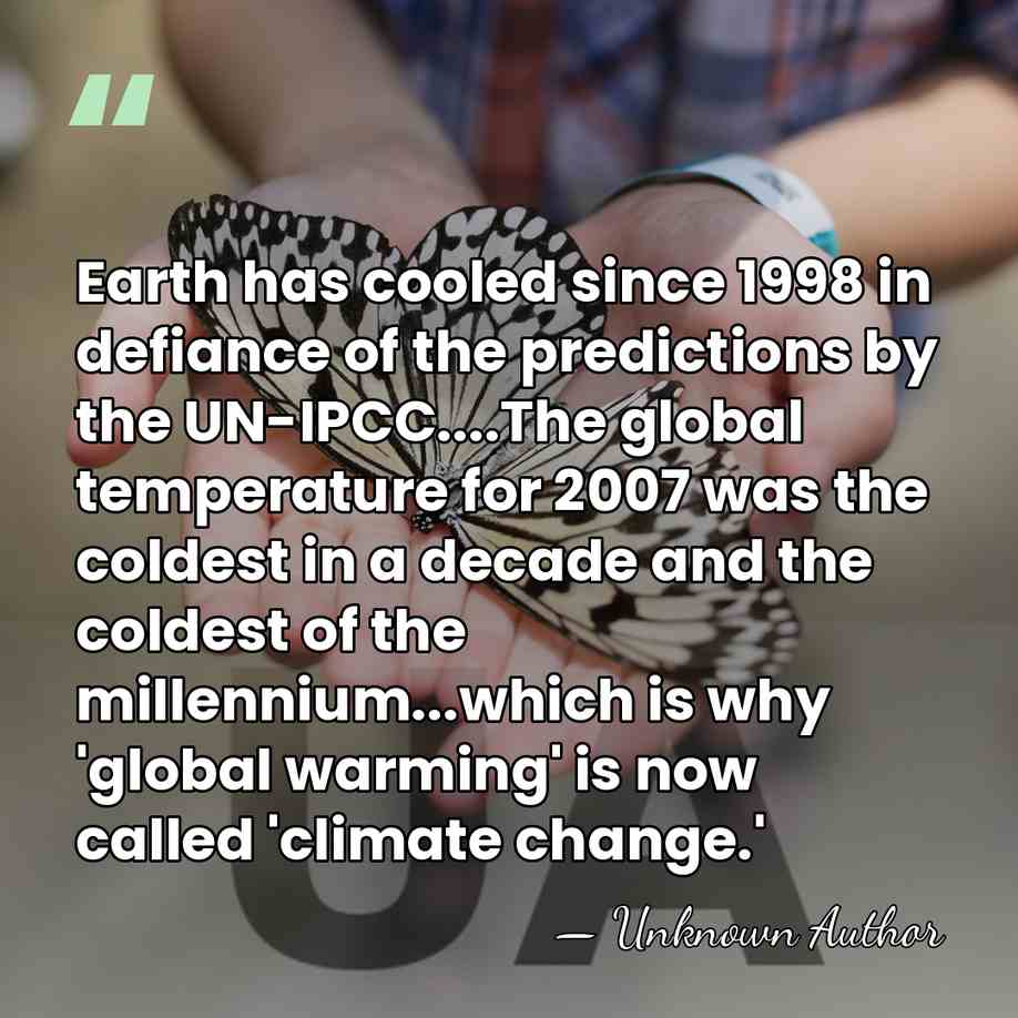 Earth has cooled since 1998 in defiance of the predictions by the&hellip; - Richard Keen