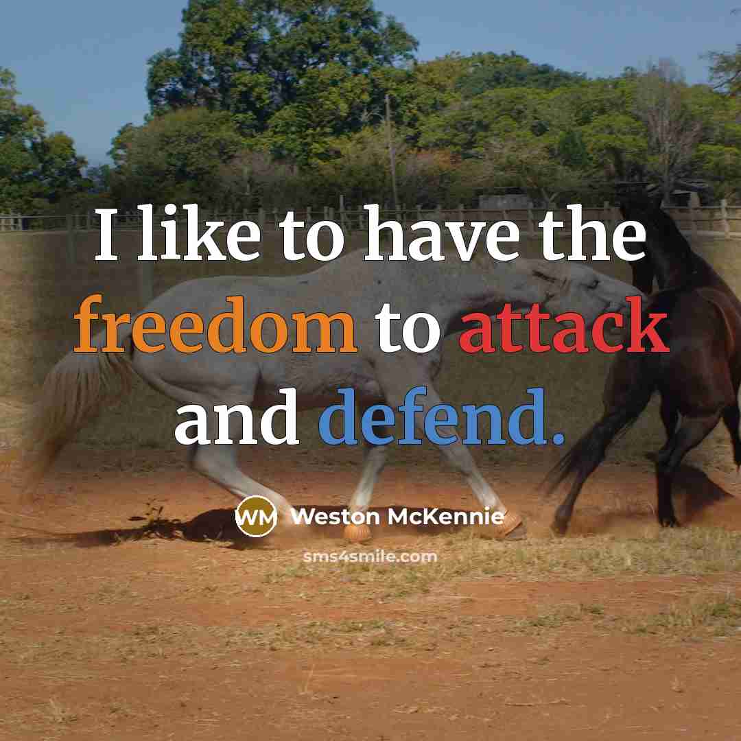 “I like to have the freedom to attack and defend.…” quote by Weston McKennie
