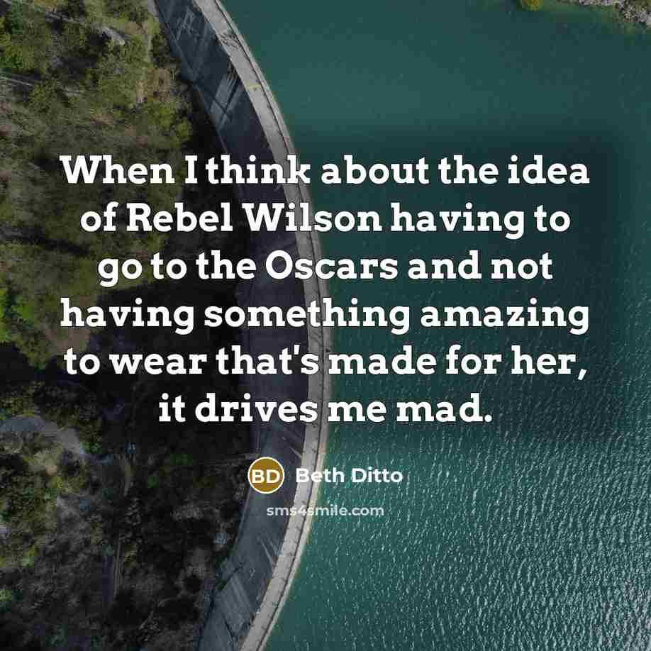 “When I think about the idea of Rebel Wilson having…” quote by Beth Ditto