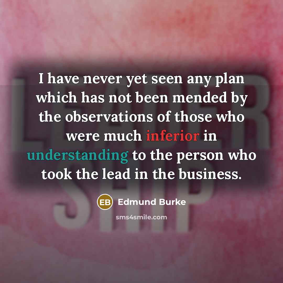 “I have never yet seen any plan which has not…” quote by Edmund Burke