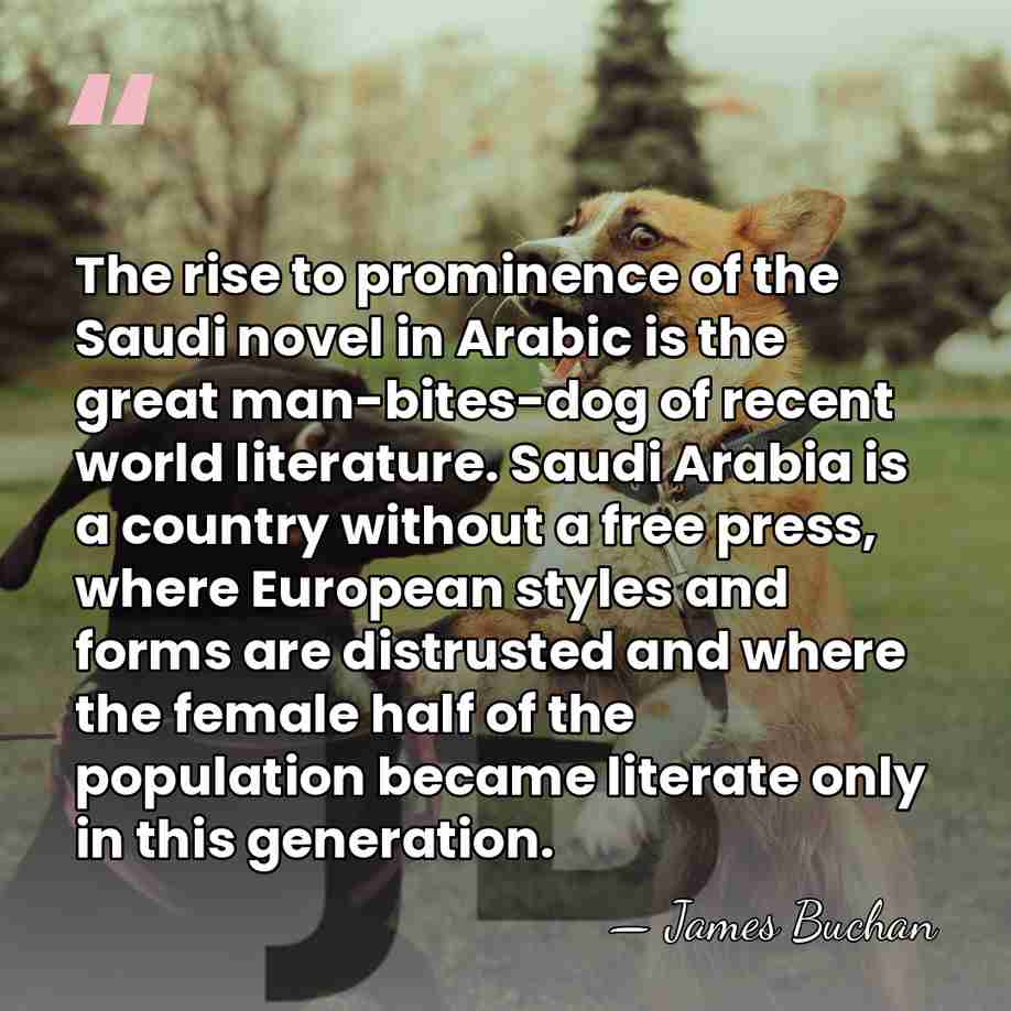 The rise to prominence of the Saudi novel in Arabic is the&hellip; - James Buchan