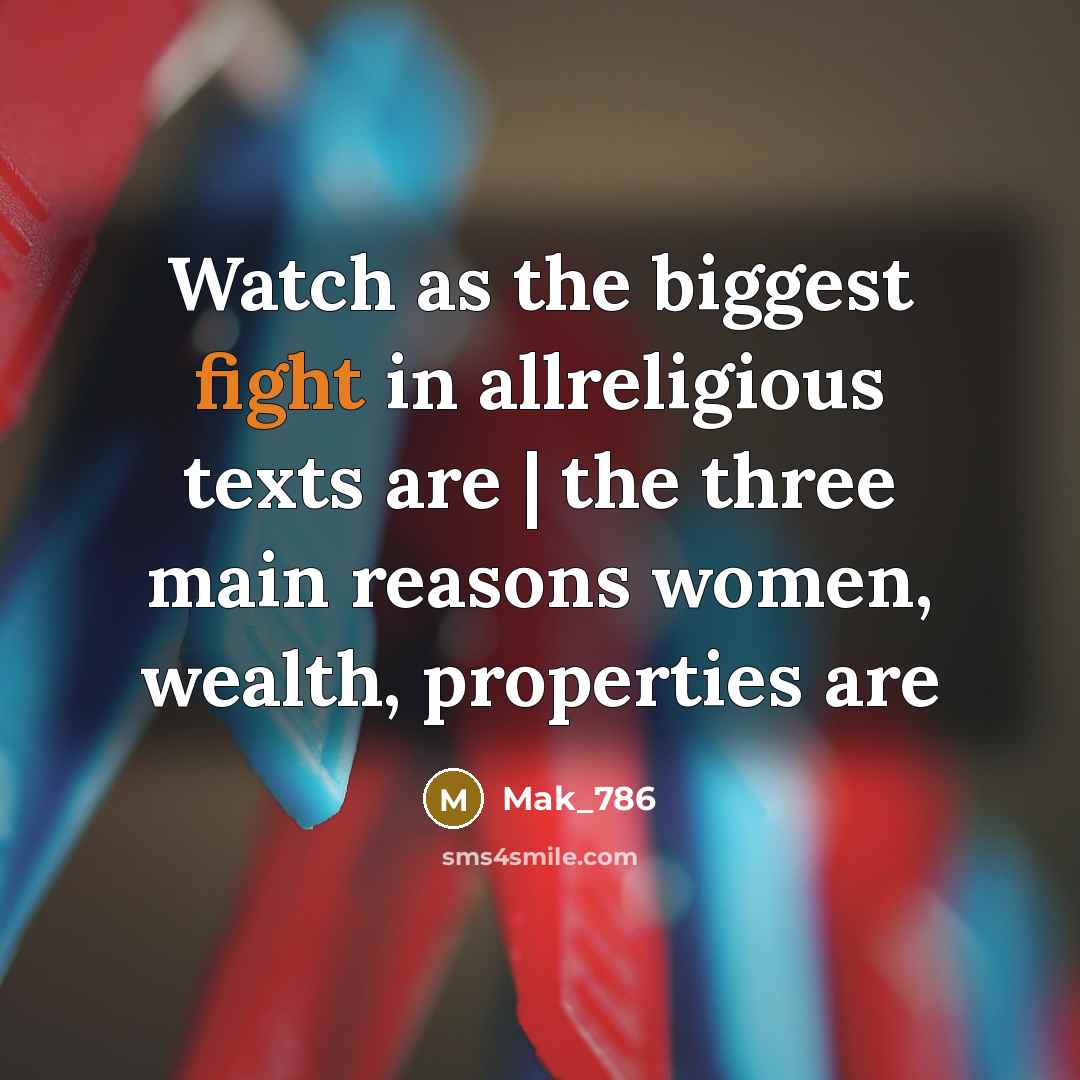 “Watch as the biggest fight in allreligious texts are |…” quote by Mak_786