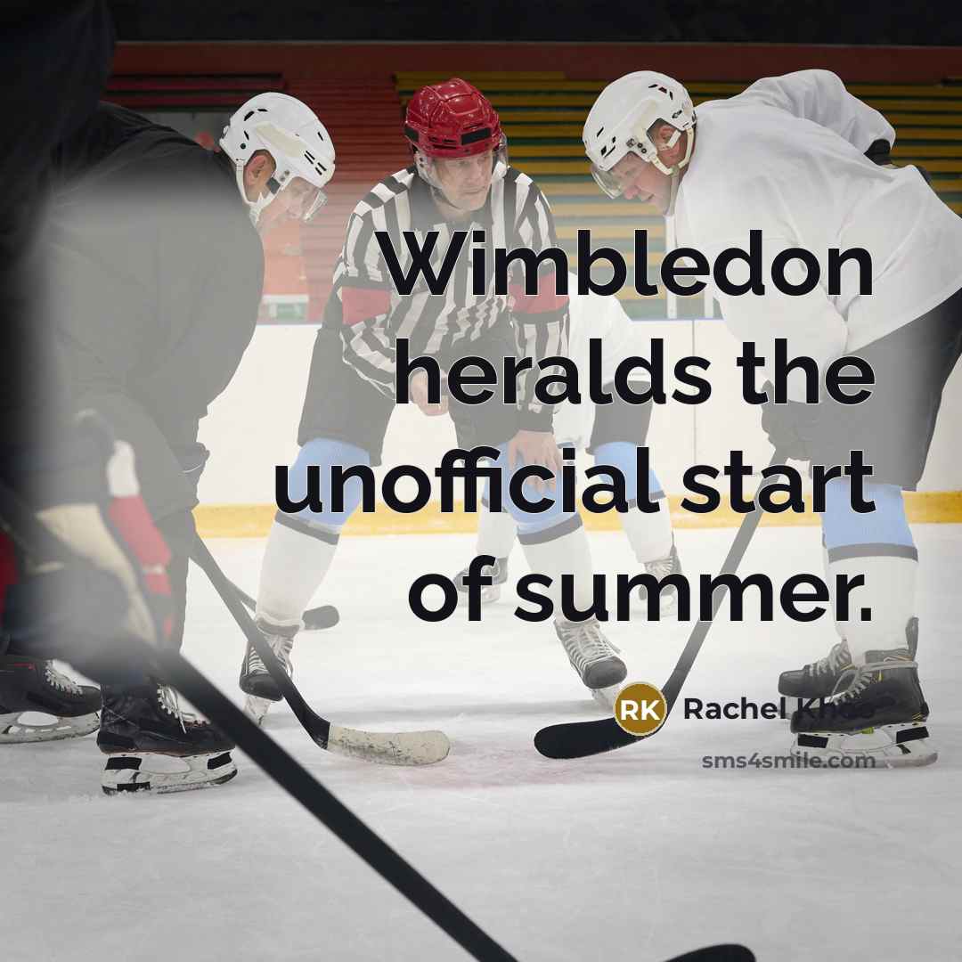 “Wimbledon heralds the unofficial start of summer.…” quote by Rachel Khoo