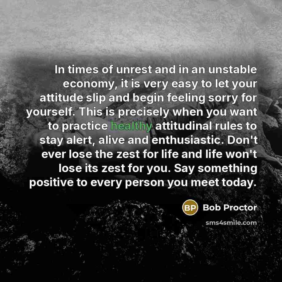 “In times of unrest and in an unstable economy, it…” quote by Bob Proctor