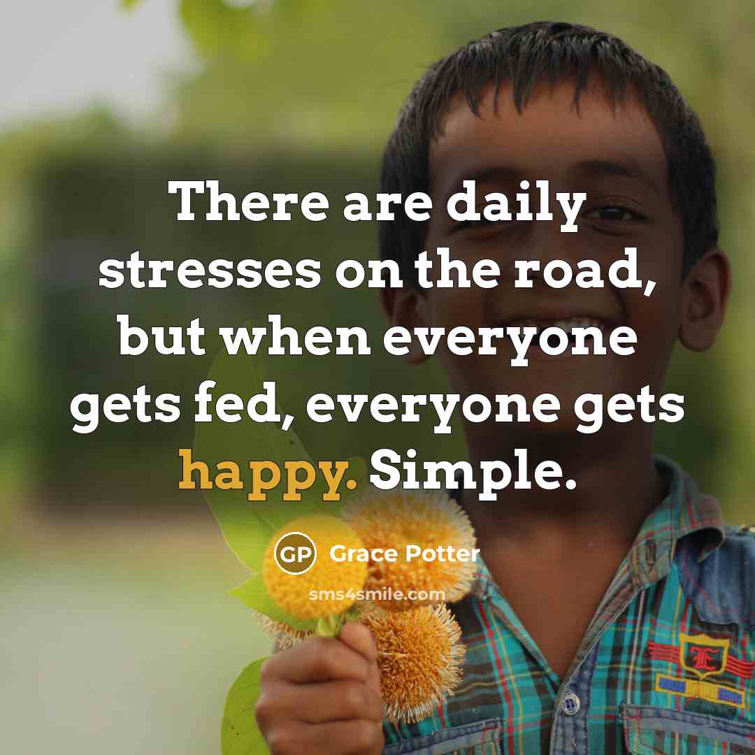 “There are daily stresses on the road, but when everyone…” quote by Grace Potter
