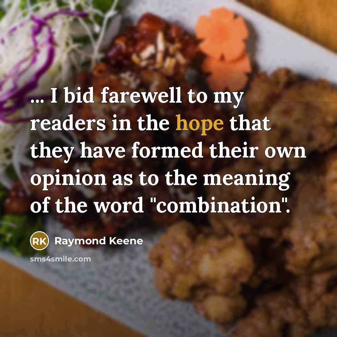 “... I bid farewell to my readers in the hope…” quote by Raymond Keene