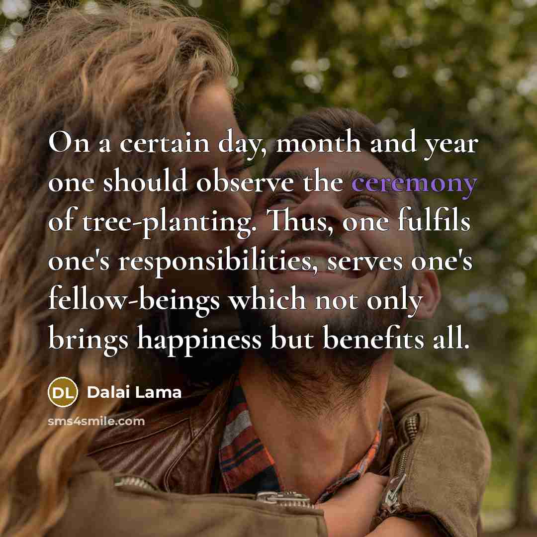 “On a certain day, month and year one should observe…” quote by Dalai Lama