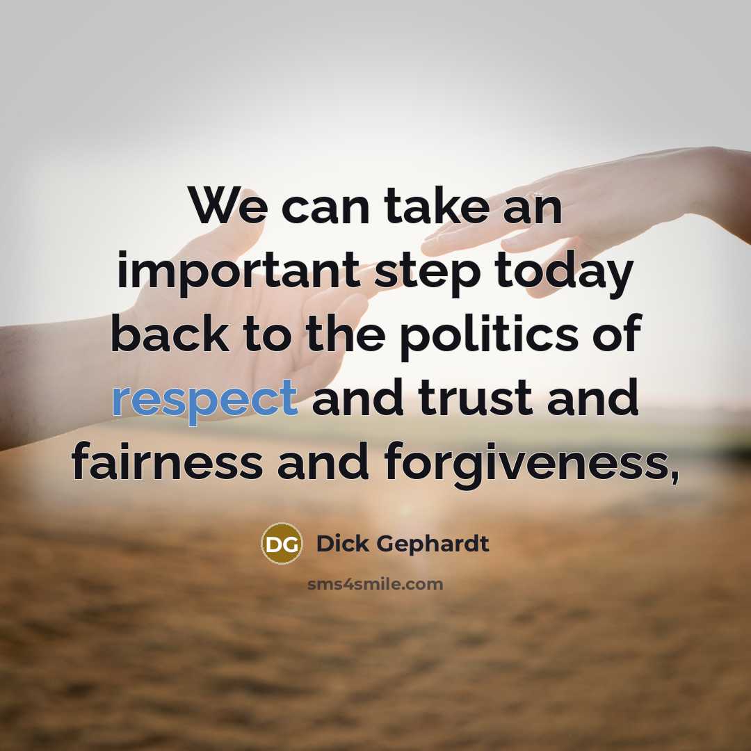 “We can take an important step today back to the…” quote by Dick Gephardt