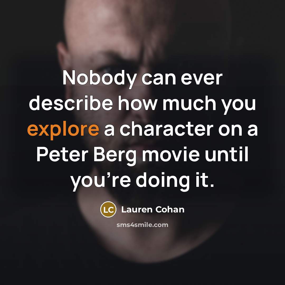 “Nobody can ever describe how much you explore a character…” quote by Lauren Cohan
