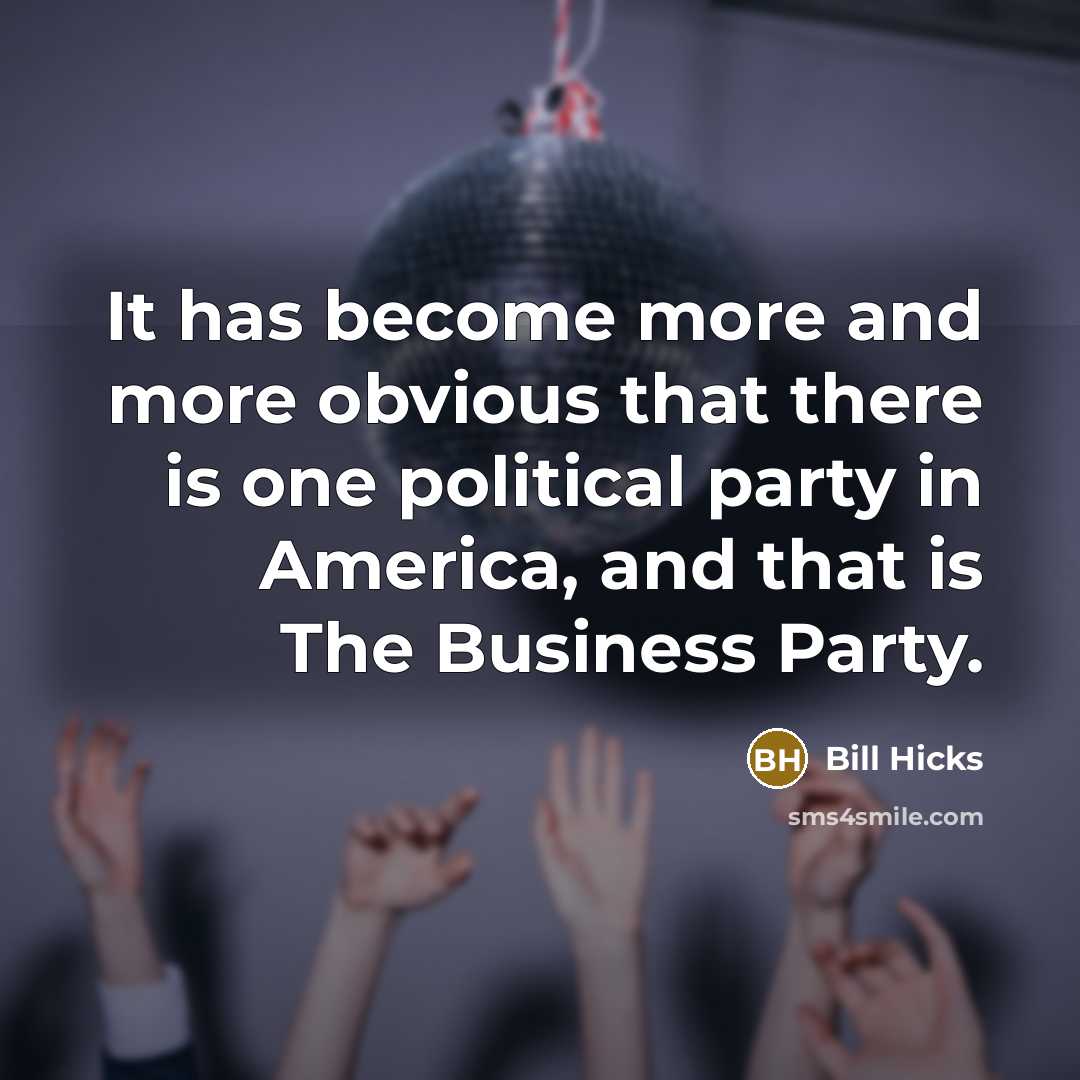 “It has become more and more obvious that there is…” quote by Bill Hicks