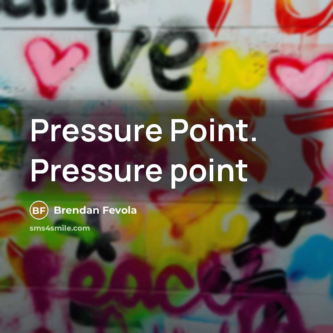 “Pressure Point. Pressure point” quote by Brendan Fevola