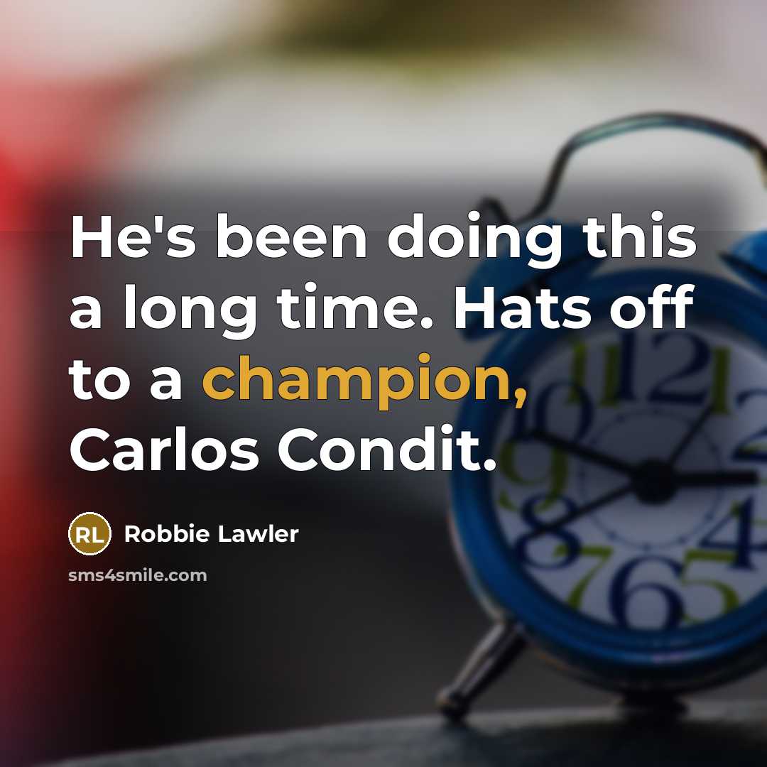 “He's been doing this a long time. Hats off to…” quote by Robbie Lawler