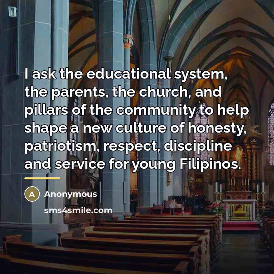 “I ask the educational system, the parents, the church, and…” quote by Anonymous