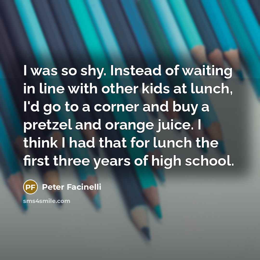 “I was so shy. Instead of waiting in line with…” quote by Peter Facinelli